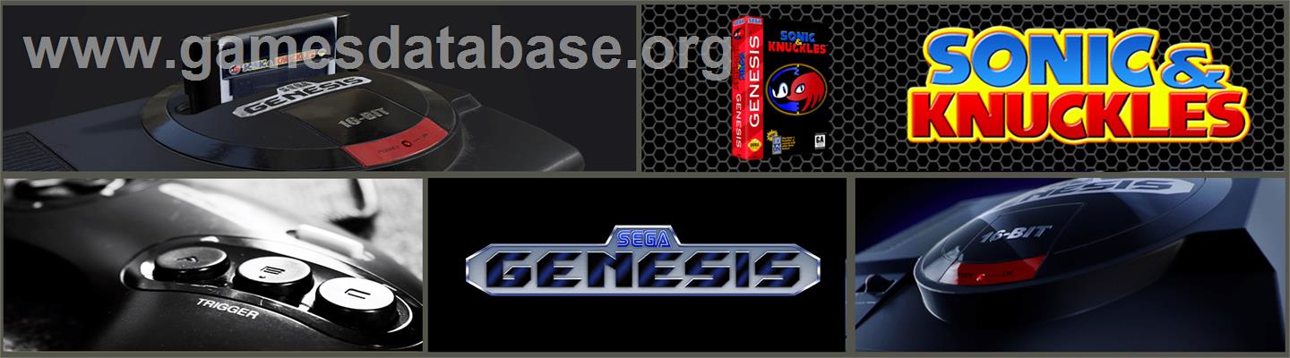 Sonic and Knuckles - Sega Genesis - Artwork - Marquee