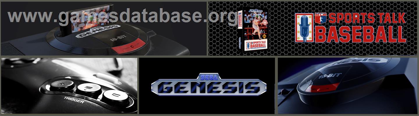 Sports Talk Baseball - Sega Genesis - Artwork - Marquee