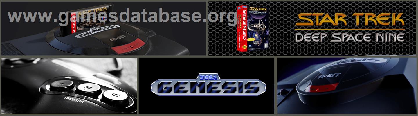 Star Trek Deep Space Nine - Crossroads of Time - Sega Genesis - Artwork - Marquee