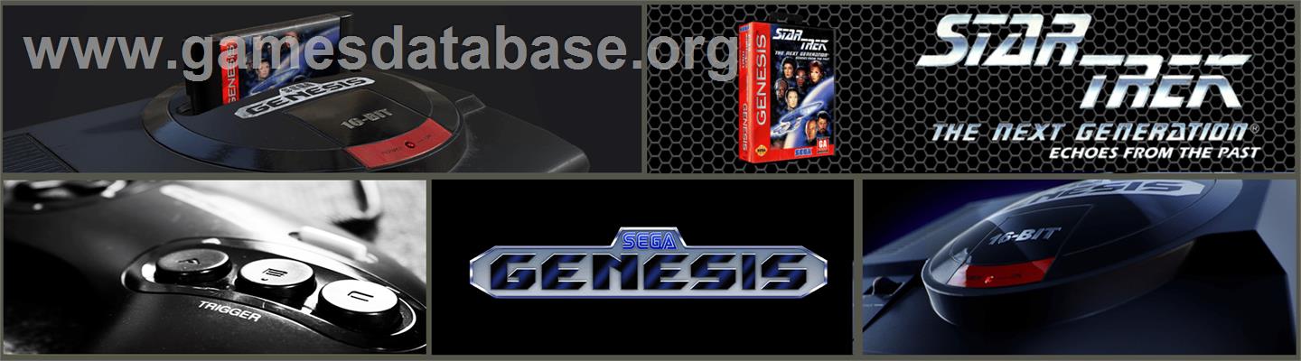 Star Trek The Next Generation - Echoes from the Past - Sega Genesis - Artwork - Marquee