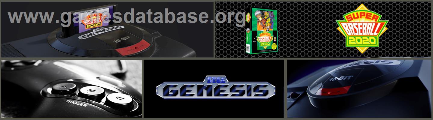 Super Baseball 2020 - Sega Genesis - Artwork - Marquee