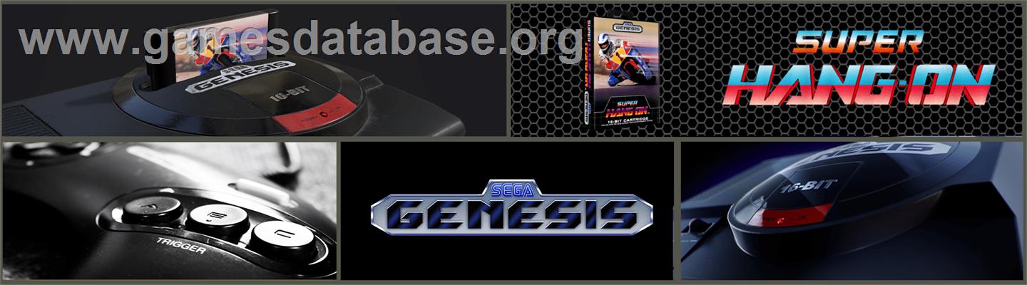 Super Hang-On - Sega Genesis - Artwork - Marquee