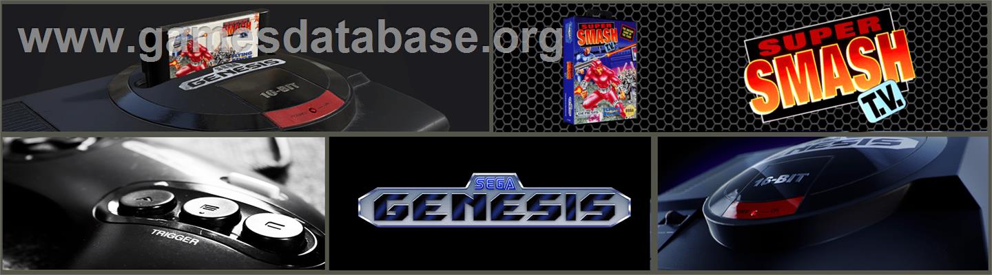 Super Smash T.V. - Sega Genesis - Artwork - Marquee