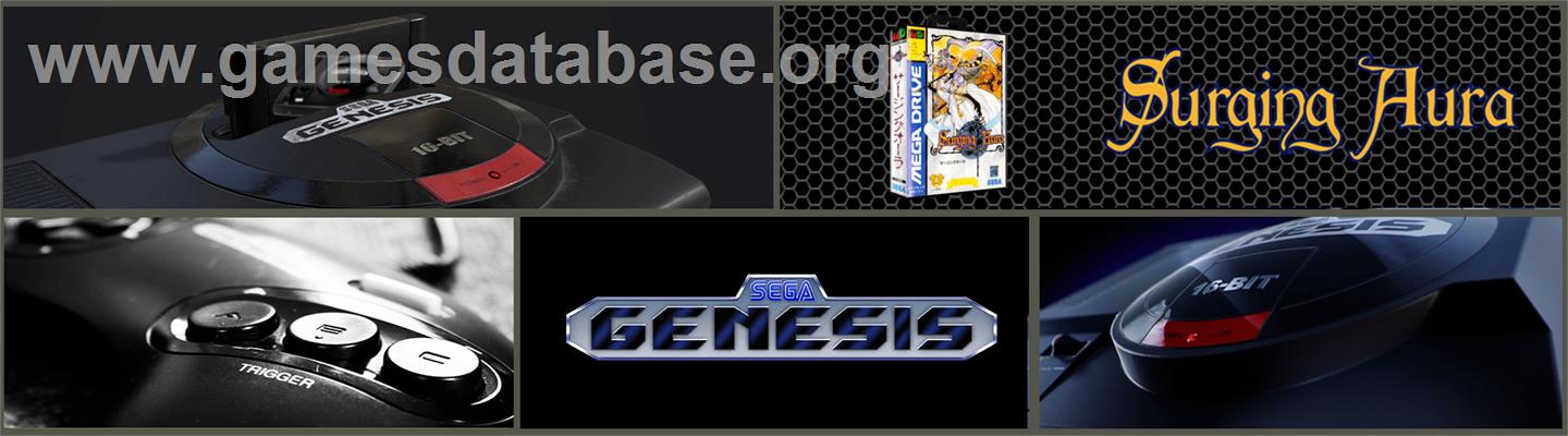 Surging Aura - Sega Genesis - Artwork - Marquee