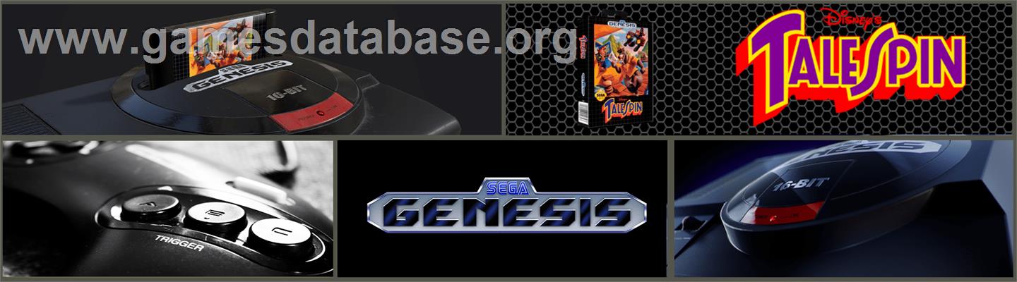 TaleSpin - Sega Genesis - Artwork - Marquee
