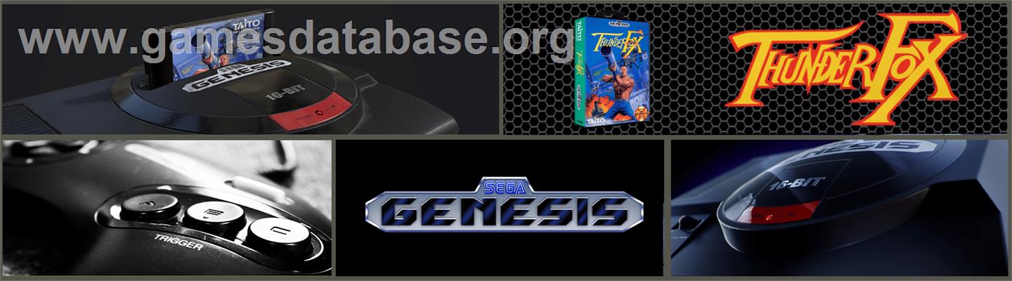 Thunder Fox - Sega Genesis - Artwork - Marquee