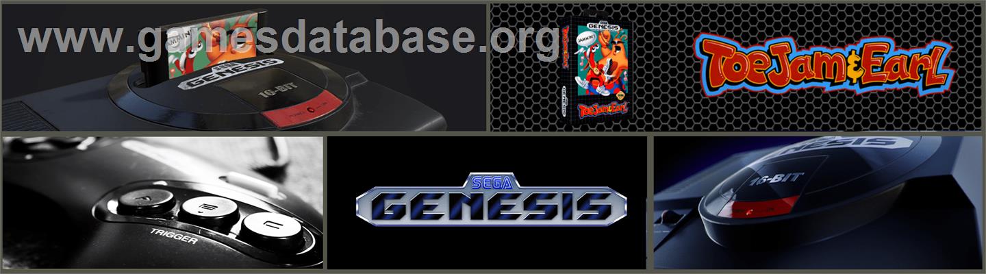 ToeJam & Earl - Sega Genesis - Artwork - Marquee