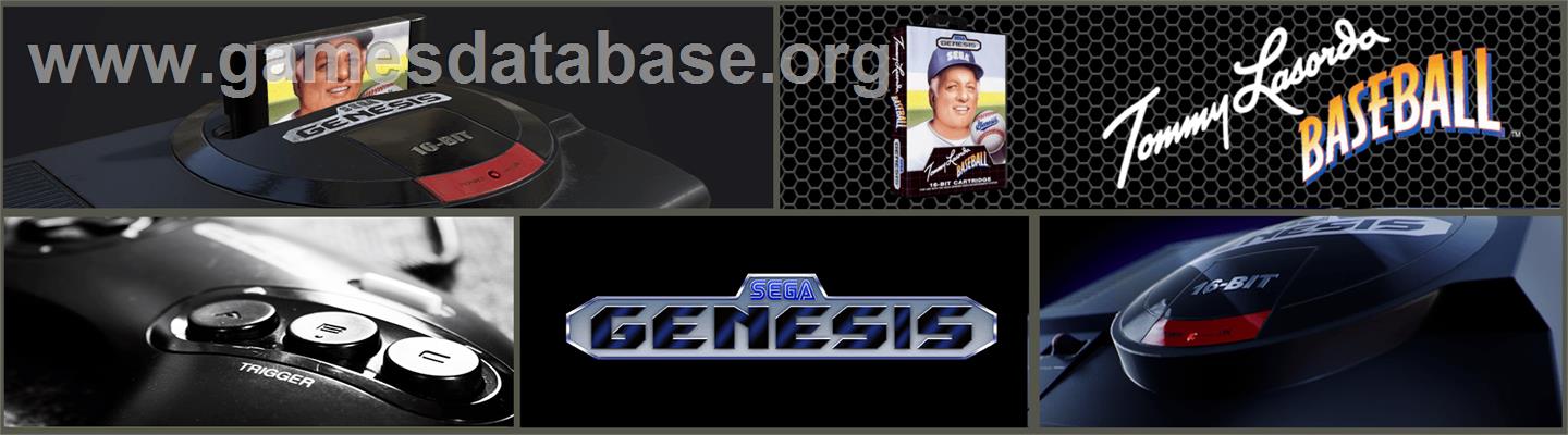 Tommy Lasorda Baseball - Sega Genesis - Artwork - Marquee