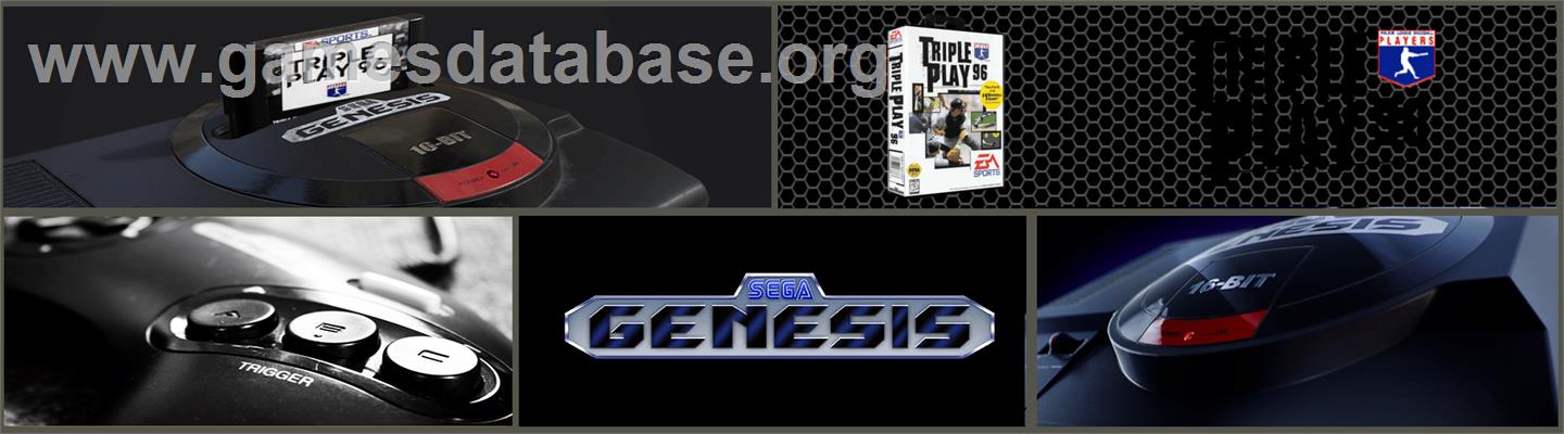 Triple Play '96 - Sega Genesis - Artwork - Marquee