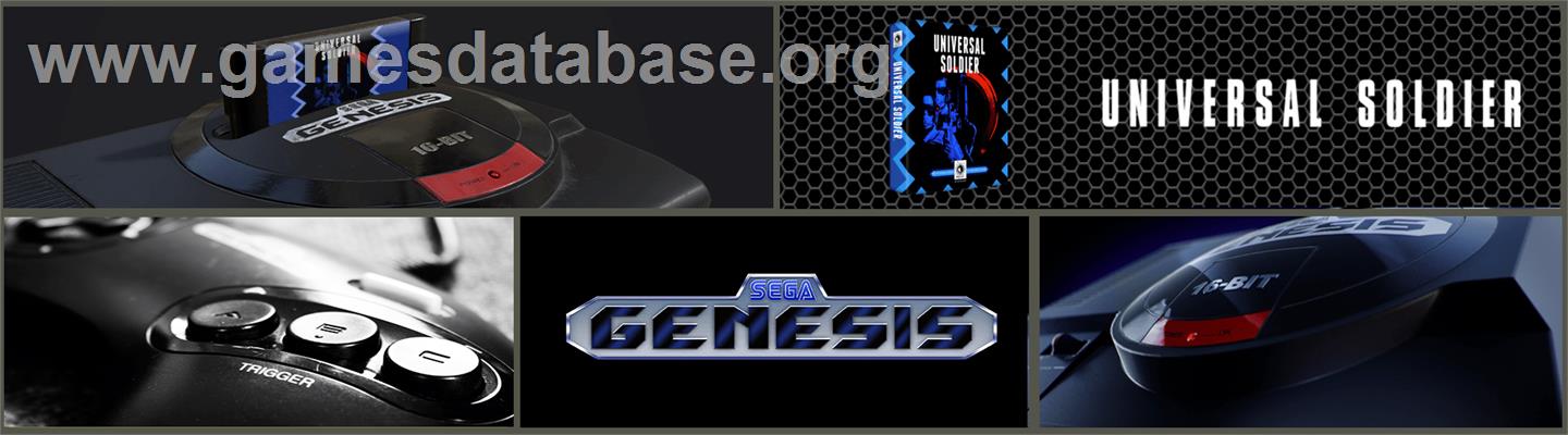 Universal Soldier - Sega Genesis - Artwork - Marquee