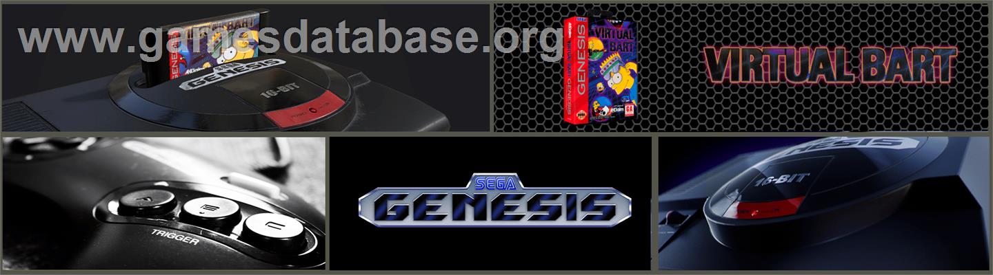 Virtual Bart - Sega Genesis - Artwork - Marquee