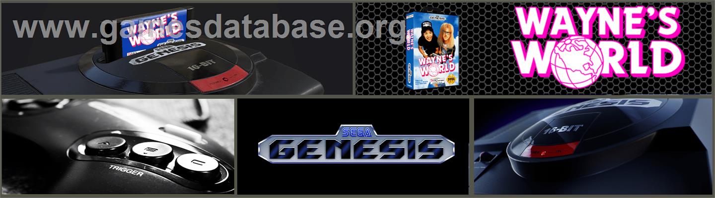 Wayne's World - Sega Genesis - Artwork - Marquee