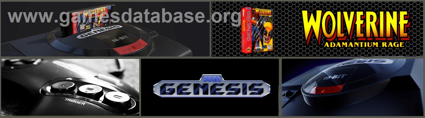 Wolverine: Adamantium Rage - Sega Genesis - Artwork - Marquee