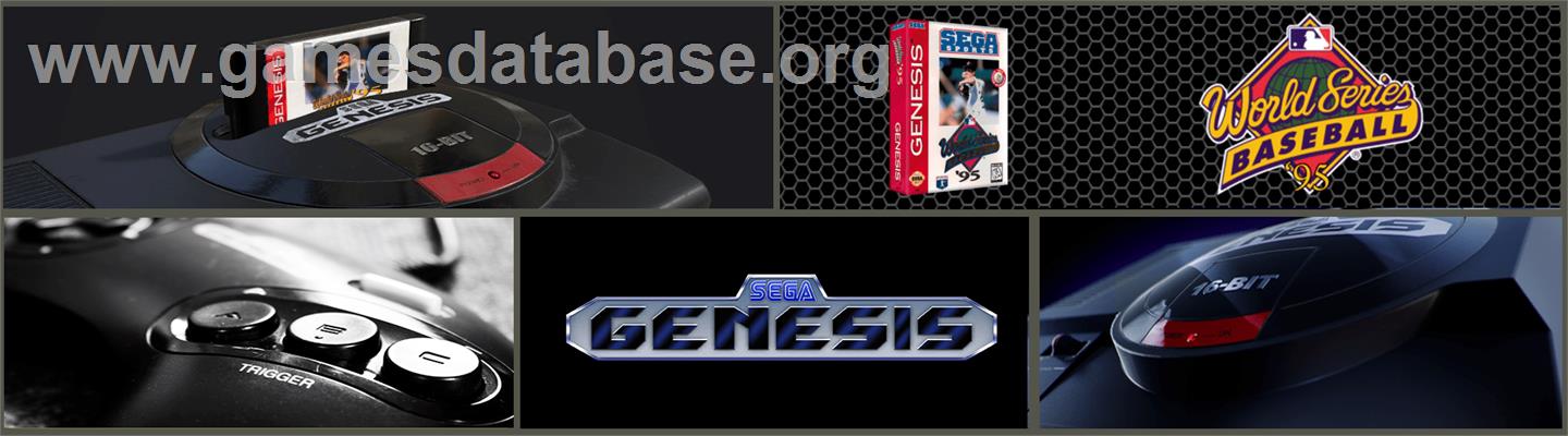 World Series Baseball '95 - Sega Genesis - Artwork - Marquee