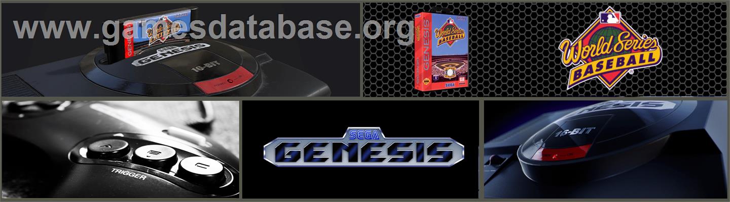 World Series Baseball - Sega Genesis - Artwork - Marquee