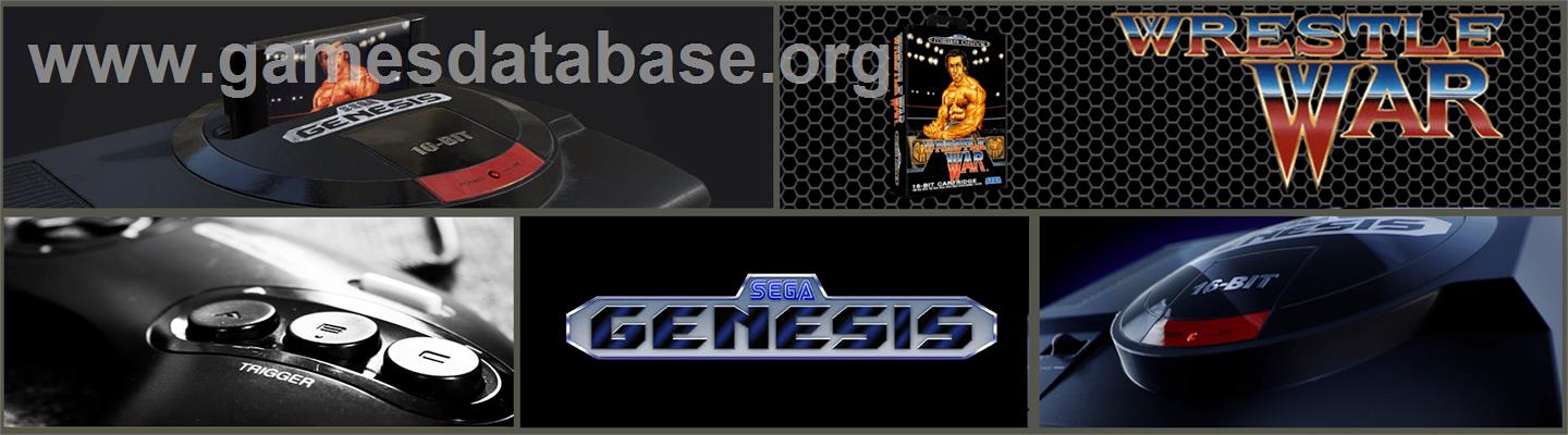 Wrestle War - Sega Genesis - Artwork - Marquee