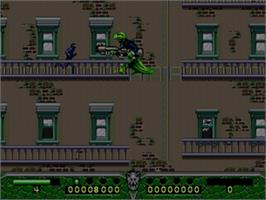 In game image of A Dinosaur's Tale on the Sega Genesis.