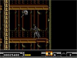 In game image of Batman: The Video Game on the Sega Genesis.