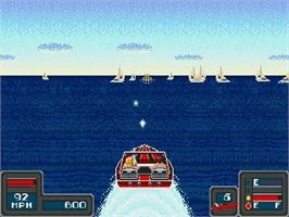 In game image of Bimini Run on the Sega Genesis.
