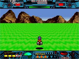 In game image of Burning Force on the Sega Genesis.