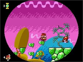 In game image of Cosmic Spacehead on the Sega Genesis.
