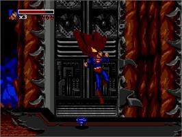 In game image of Death and Return of Superman, The on the Sega Genesis.