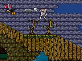 In game image of Decapattack on the Sega Genesis.