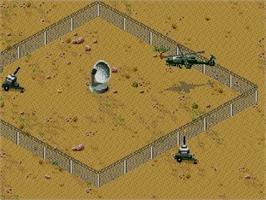 In game image of Desert Strike: Return to the Gulf on the Sega Genesis.