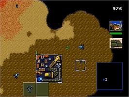 In game image of Dune - The Battle for Arrakis on the Sega Genesis.