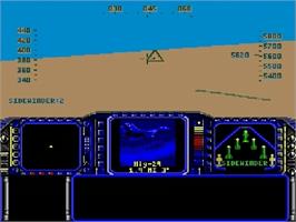 In game image of F-117 Night Storm on the Sega Genesis.