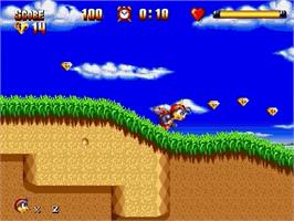 In game image of High Seas Havoc on the Sega Genesis.