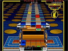 In game image of Klax on the Sega Genesis.