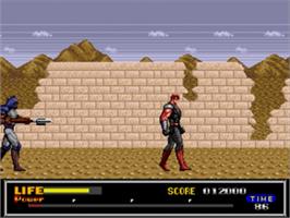 In game image of Last Battle on the Sega Genesis.