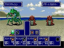 In game image of Phantasy Star: The End of the Millenium on the Sega Genesis.