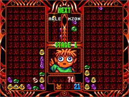 In game image of Puyo Puyo 2 on the Sega Genesis.