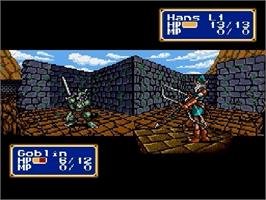 In game image of Shining Force: The Legacy of Great Intention on the Sega Genesis.