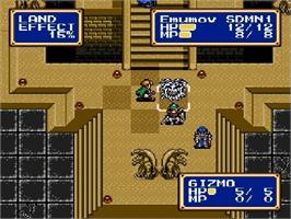 In game image of Shining Force 2 on the Sega Genesis.