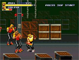 In game image of Streets of Rage 3 on the Sega Genesis.