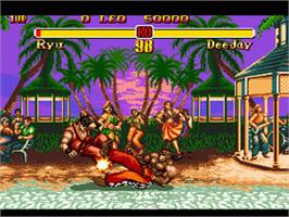In game image of Super Street Fighter II - The New Challengers on the Sega Genesis.