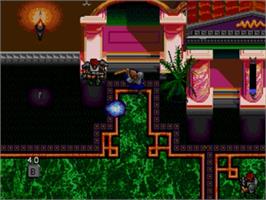 In game image of Techno Clash on the Sega Genesis.