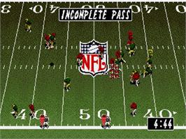 In game image of Tecmo Super Bowl II: Special Edition on the Sega Genesis.