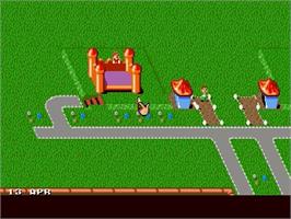 In game image of Theme Park on the Sega Genesis.