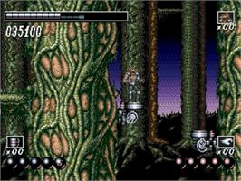 In game image of Wolfchild on the Sega Genesis.