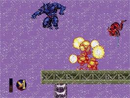In game image of X-Men 2: Clone Wars on the Sega Genesis.