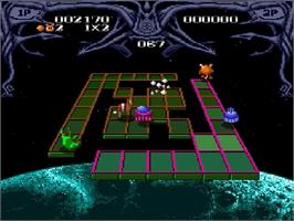 In game image of Zoom! on the Sega Genesis.