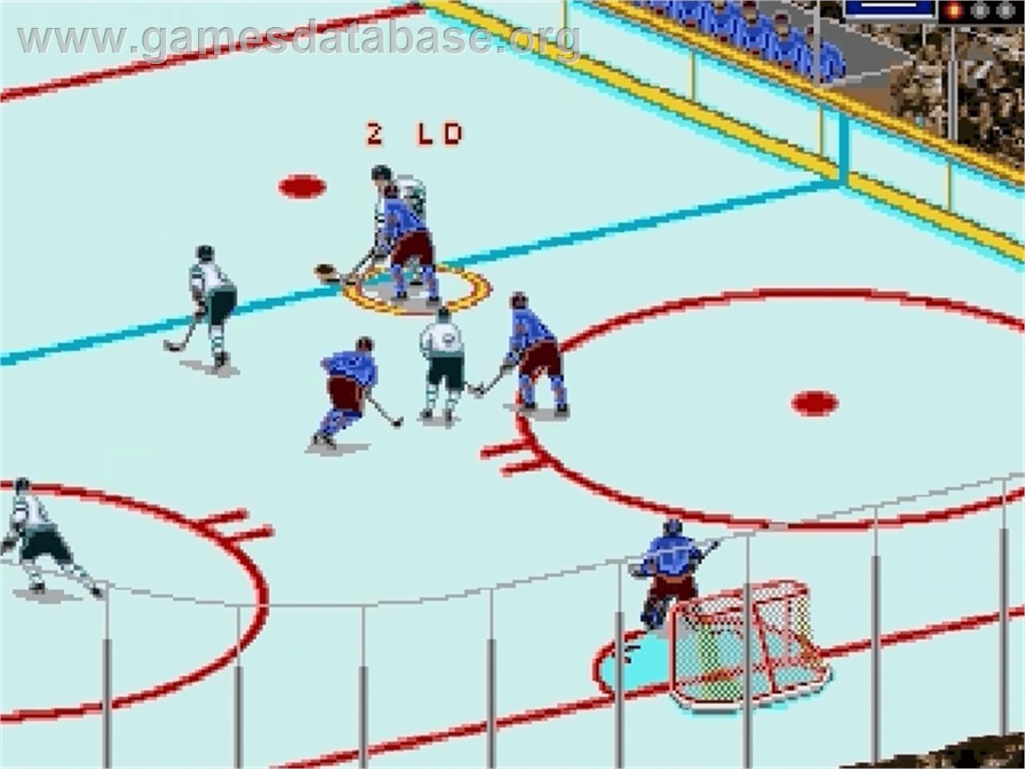 Brett Hull Hockey '95 - Sega Genesis - Artwork - In Game
