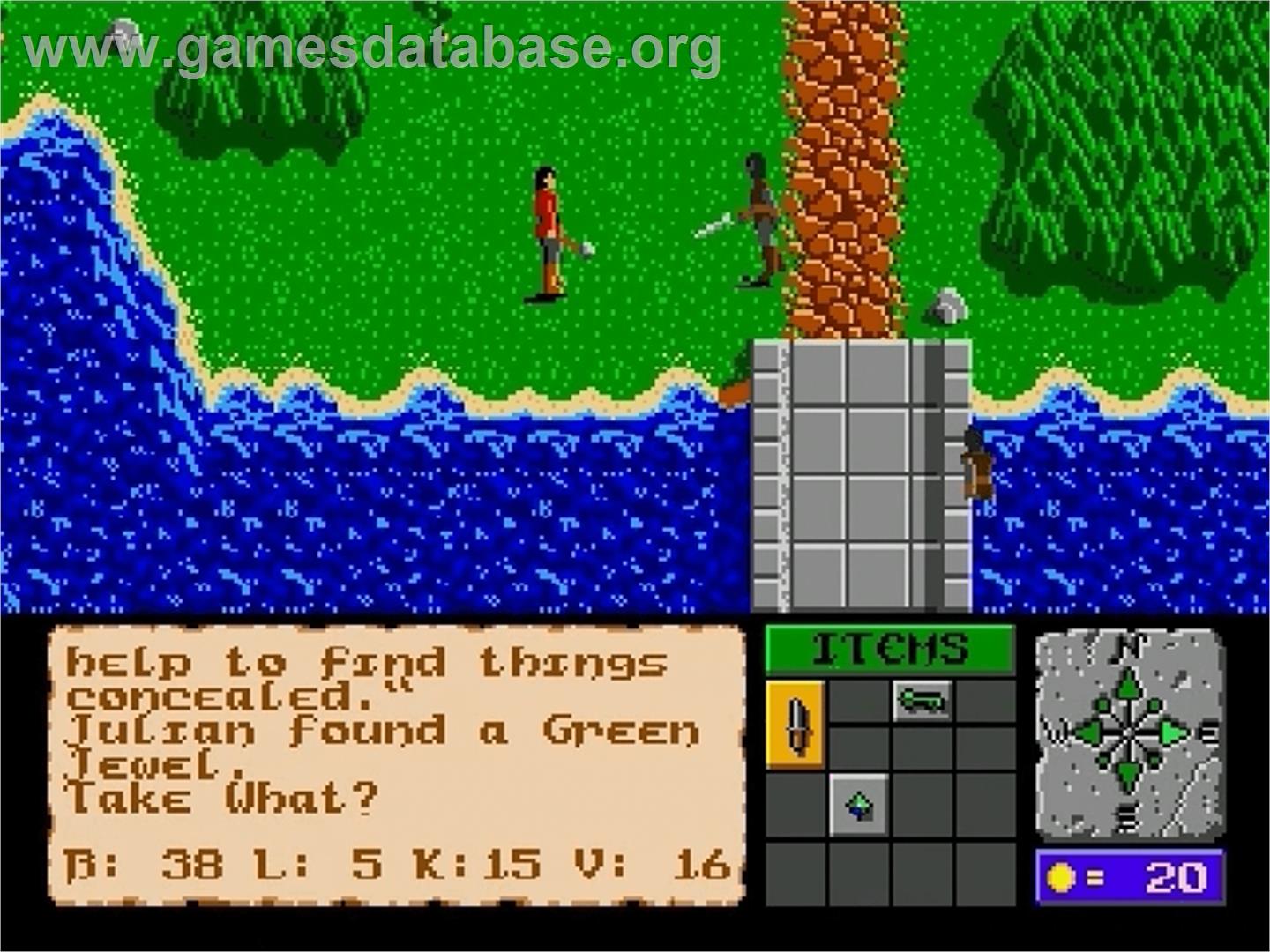 Faery Tale Adventure, The - Sega Genesis - Artwork - In Game