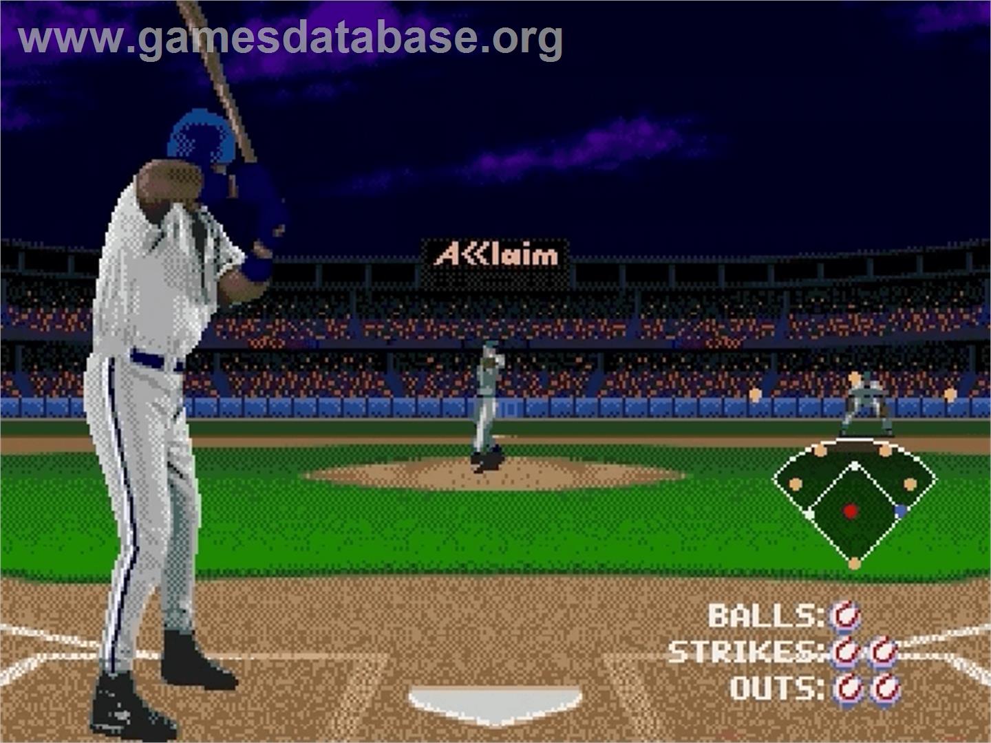 Frank Thomas Big Hurt Baseball - Sega Genesis - Artwork - In Game