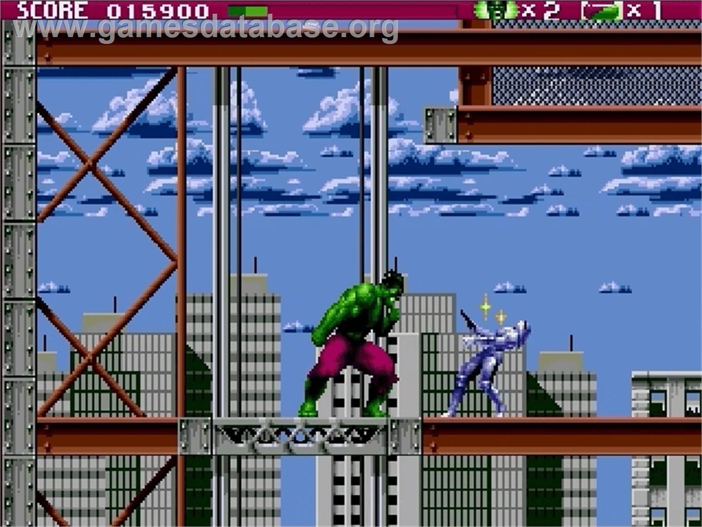 Incredible Hulk, The - Sega Genesis - Artwork - In Game