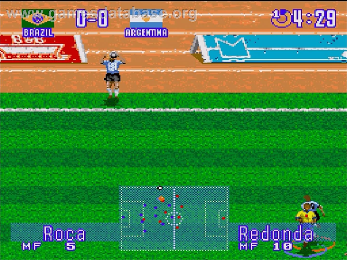 International Superstar Soccer Deluxe - Sega Genesis - Artwork - In Game